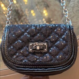 NWOT Guess Black Sequin crossbody Mini Bag
